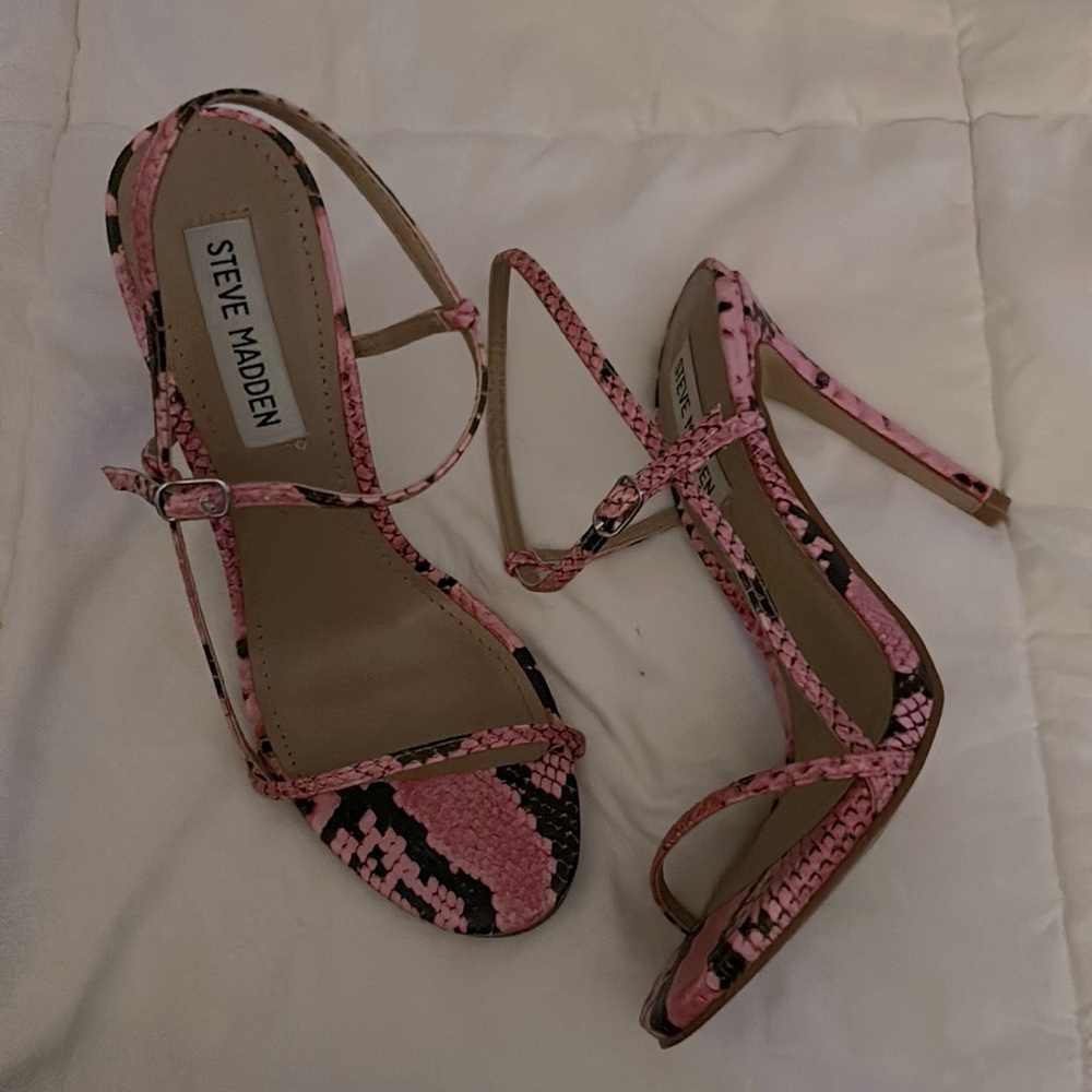 Strappy snake heels